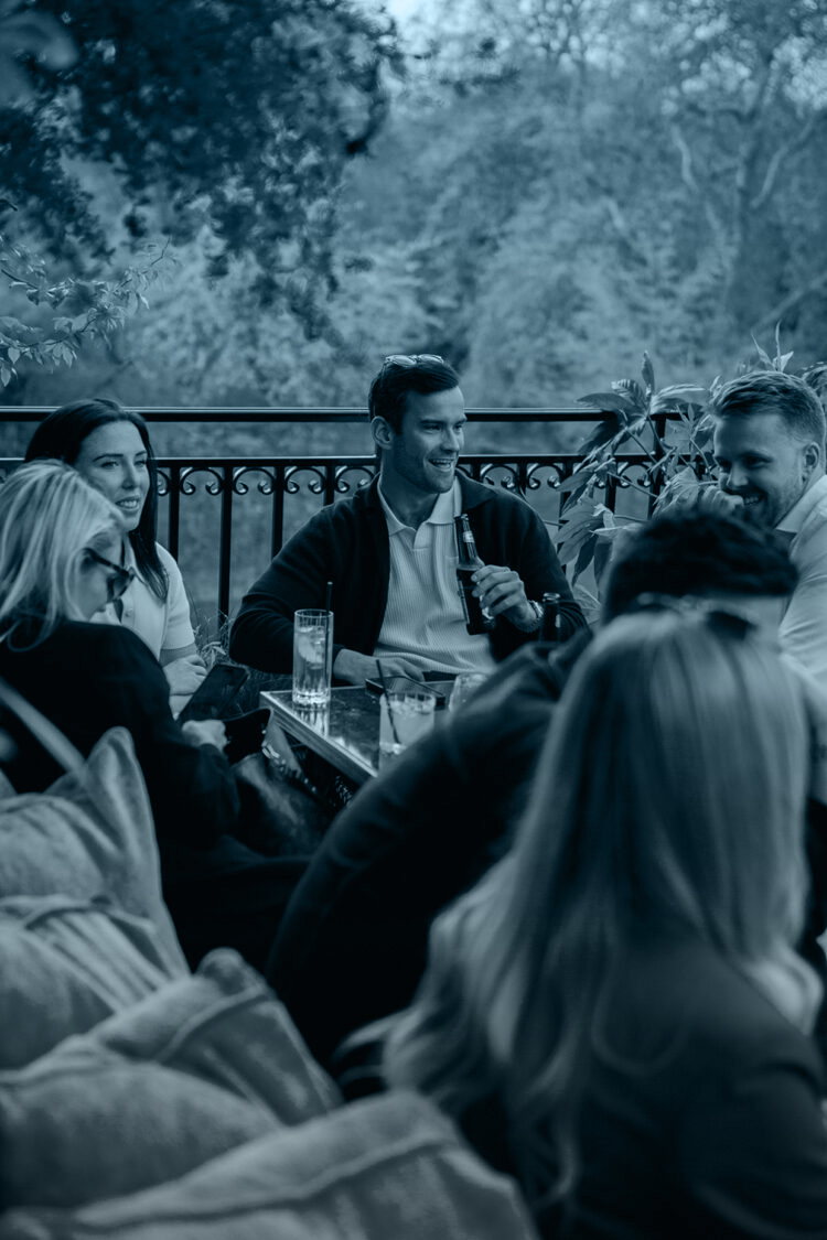 Outdoor group gathering